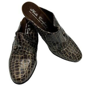 HELLE COMFORT Brown Kenton Slip On Shoes Size 6.5/7 EU Size 37